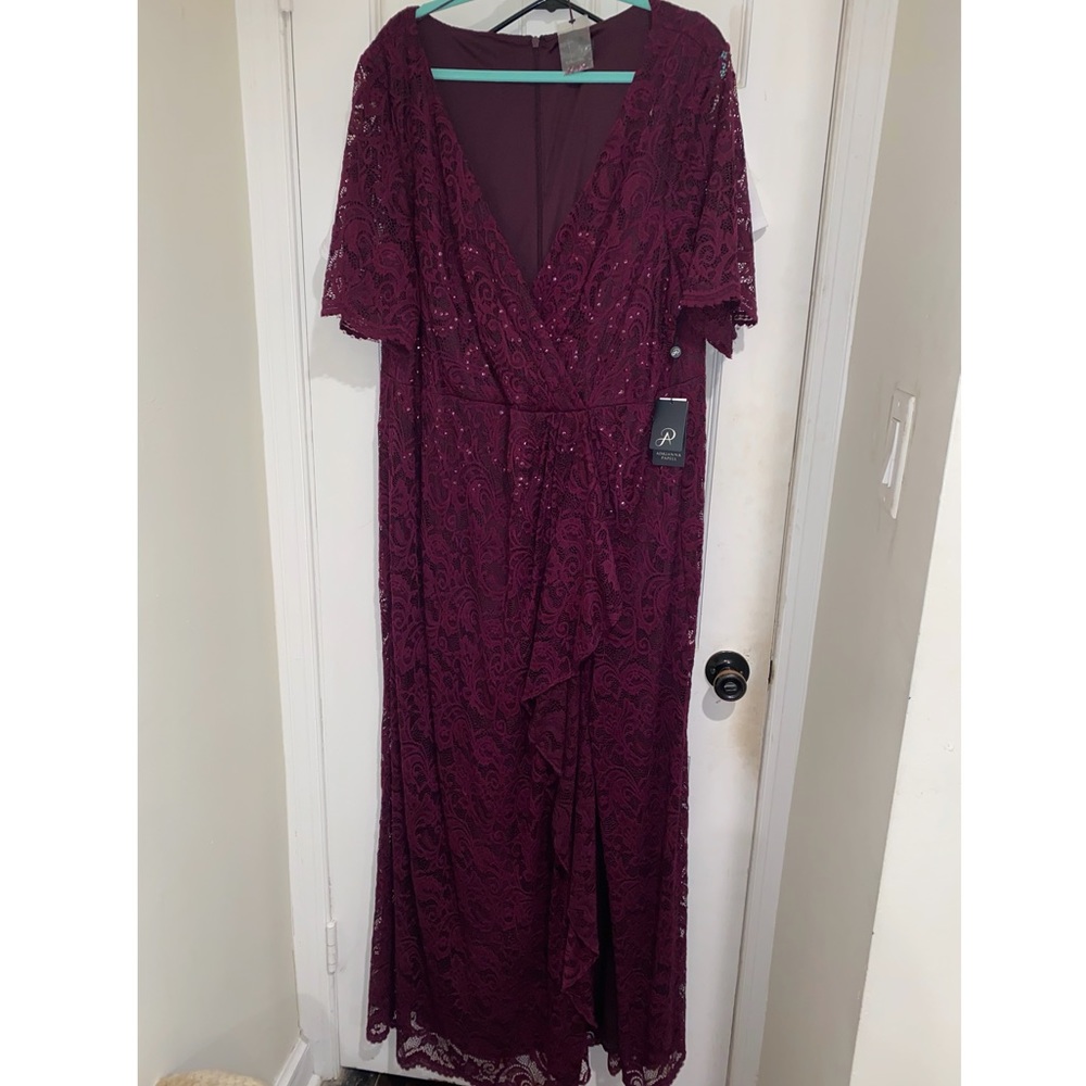 Burgundy special occasion dress